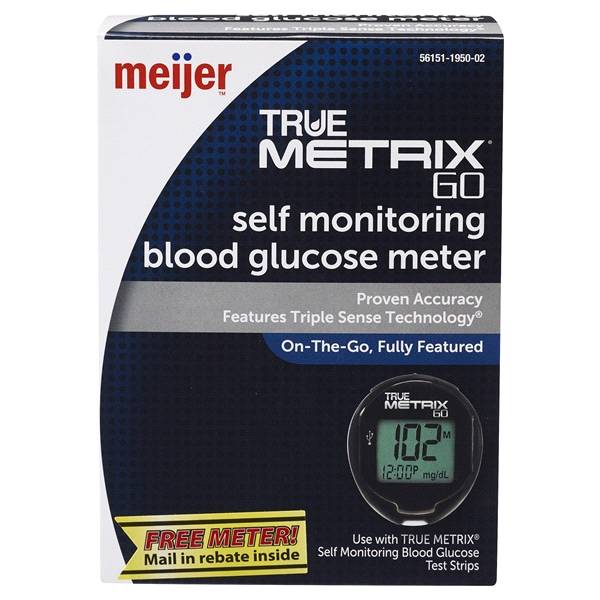 Meijer True Metrix Go Self Monitoring Blood Glucose Meter