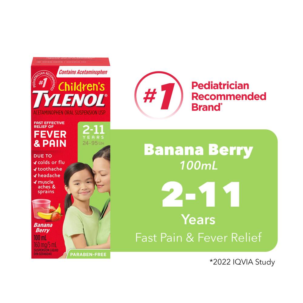 Tylenol Children’s Acetaminophen Suspension Liquid (100 g)