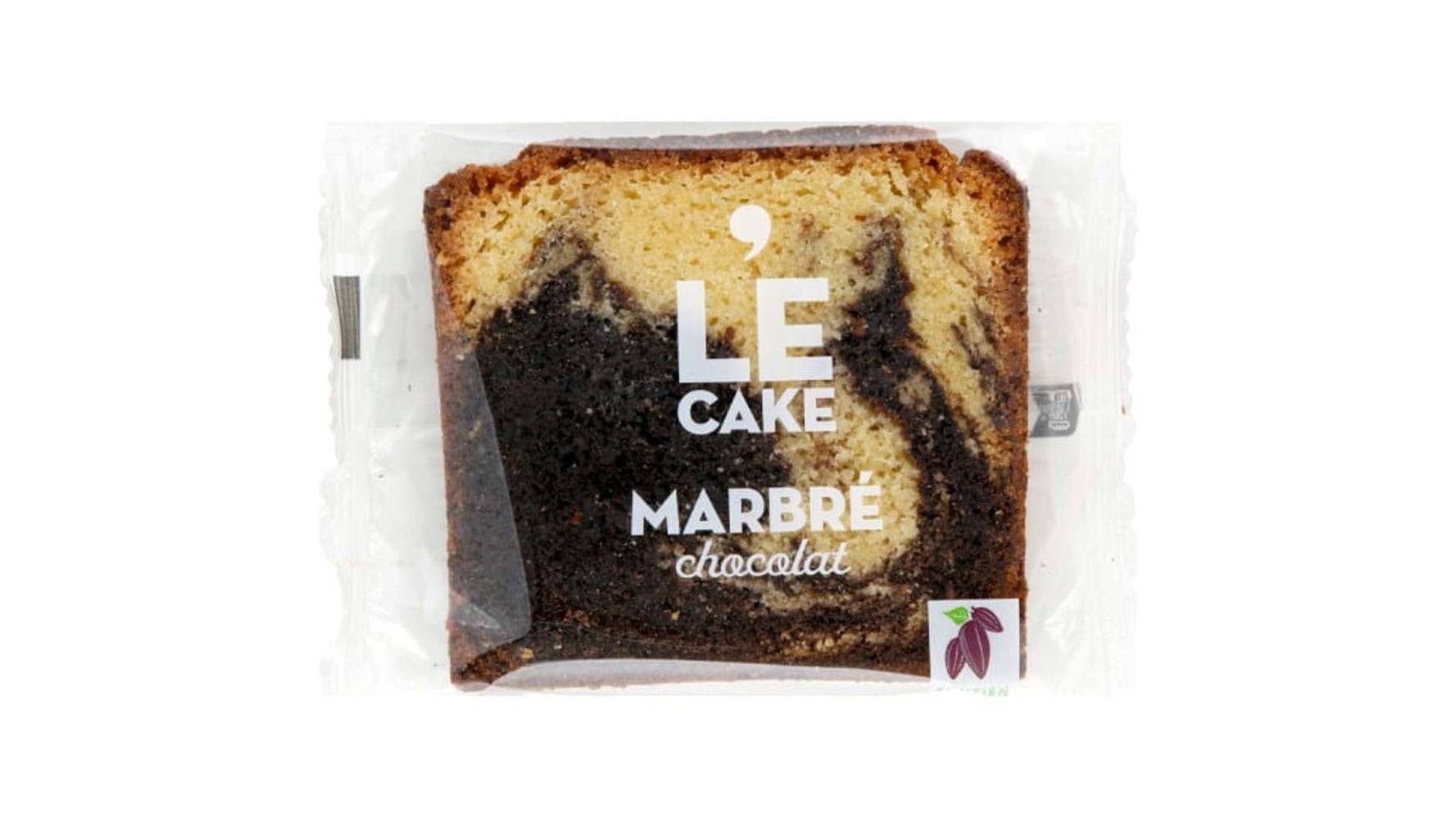 Monoprix - Le cake marbré, chocolat (80g)
