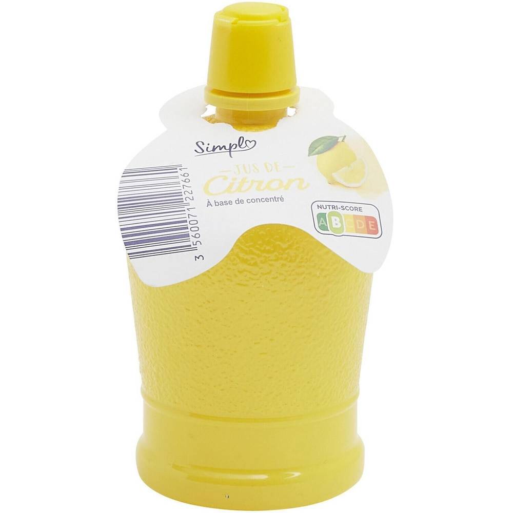 Jus de citron SIMPL - la bouteille de 200mL