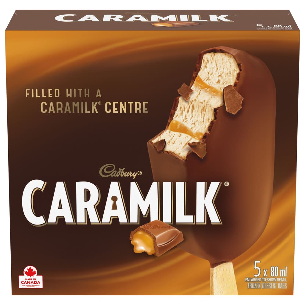 Cadbury Caramilk Ice Cream Bars (5 x 80 ml)