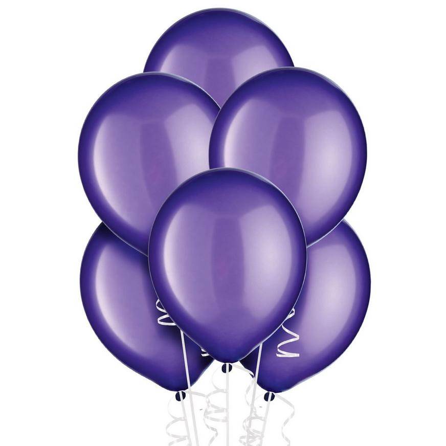 Party City Uninflated Pearl Balloons (purple)