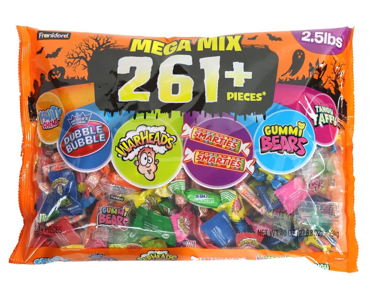 Frankford Mega Brands Candy Mix Bag, 261 Ct, 40 Oz