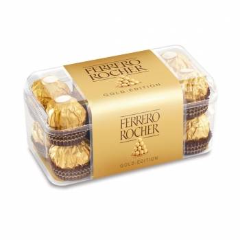 Bombones de chocolate y avellana Ferrero Rocher estuche 16 ud.