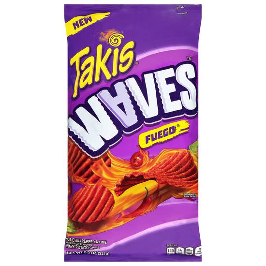 Takis Waves Fuego Hot Chili Pepper & Lime Potato Chips
