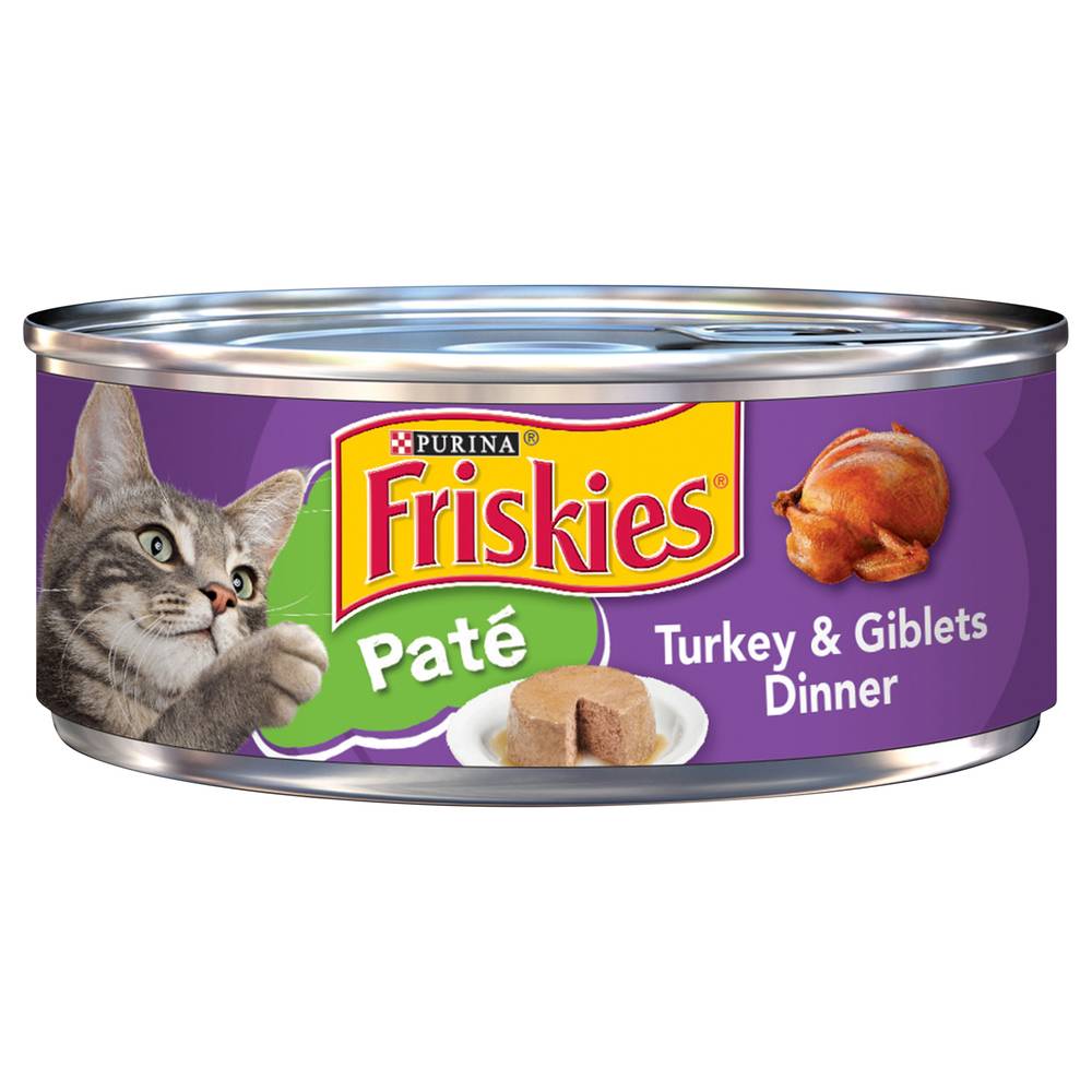 Purina Friskies Pate Turkey & Giblets Dinner Cat Food (5.5 oz)