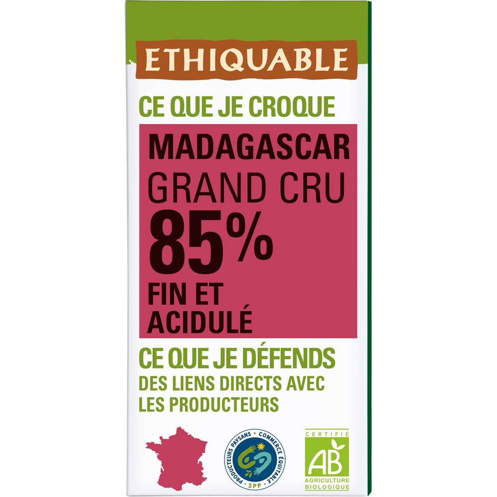 Ethiquable - Chocolat noir madagascar