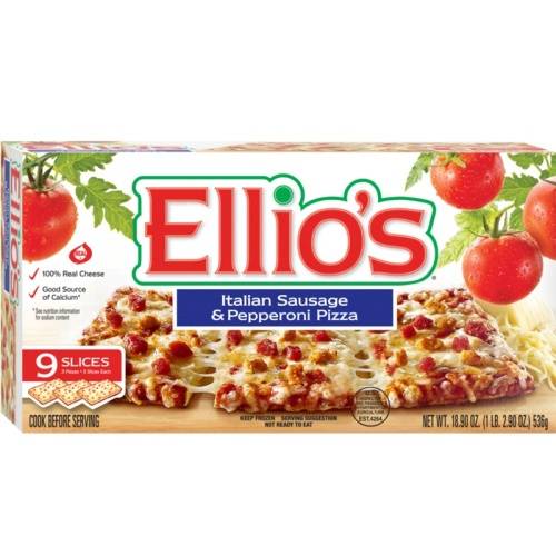 Ellio's Frozen Italian Sausage & Pepperoni Pizza (1.18 lbs)