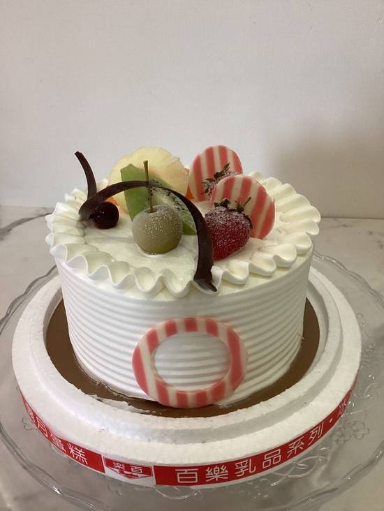 6吋香草鮮奶油生日蛋糕