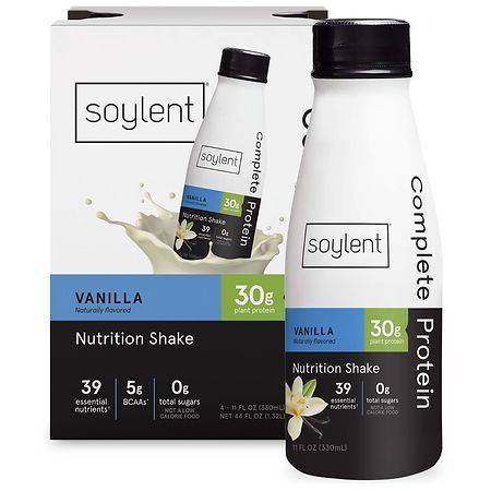 Soylent Complete Protein Nutrition Shake Vanilla - 11.0 fl oz x 4 pack
