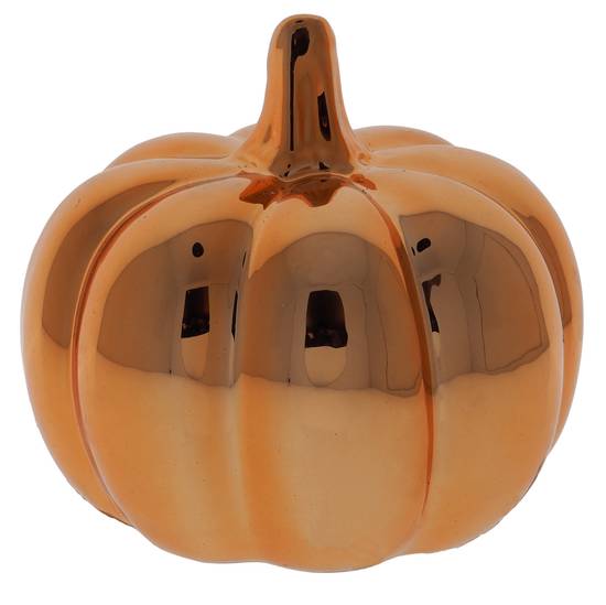 Dollarama Thanksgiving-Chrome Decorative Pumpkin (10.5 X 10.5 X 9.5CM H)