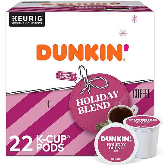 Dunkin'® Holiday Blend Coffee Keurig® K-Cup® Pods 22-Count