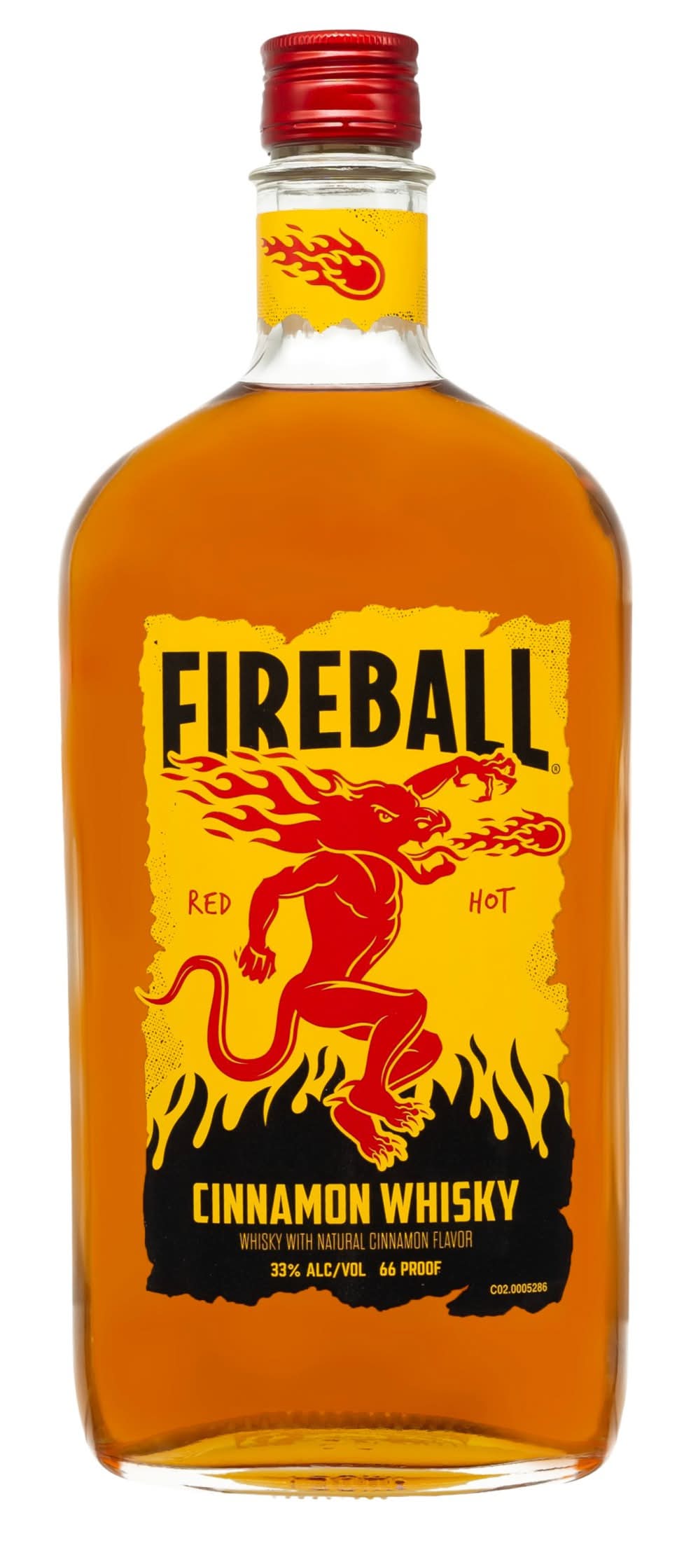 Fireball Flavored Canadian Whisky, Cinnamon (750 ml)