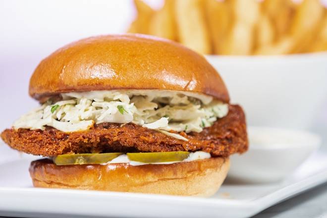 Nashville Hot Crispy Chicken Burger