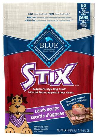 Blue buffalo blue stix g teries pour chiens recette d'agneau - stix lamb recipe dog treats (170 g)