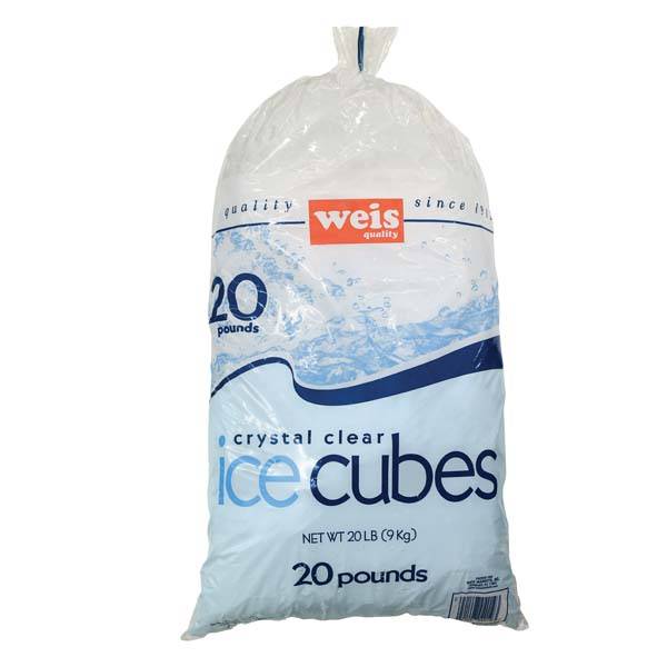 Weis Sparkling Ice Clear Cubes (20 lbs)