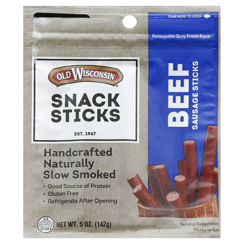 Old Wisconsin Sausage Sticks Beef Sausage Sticks (5 oz)