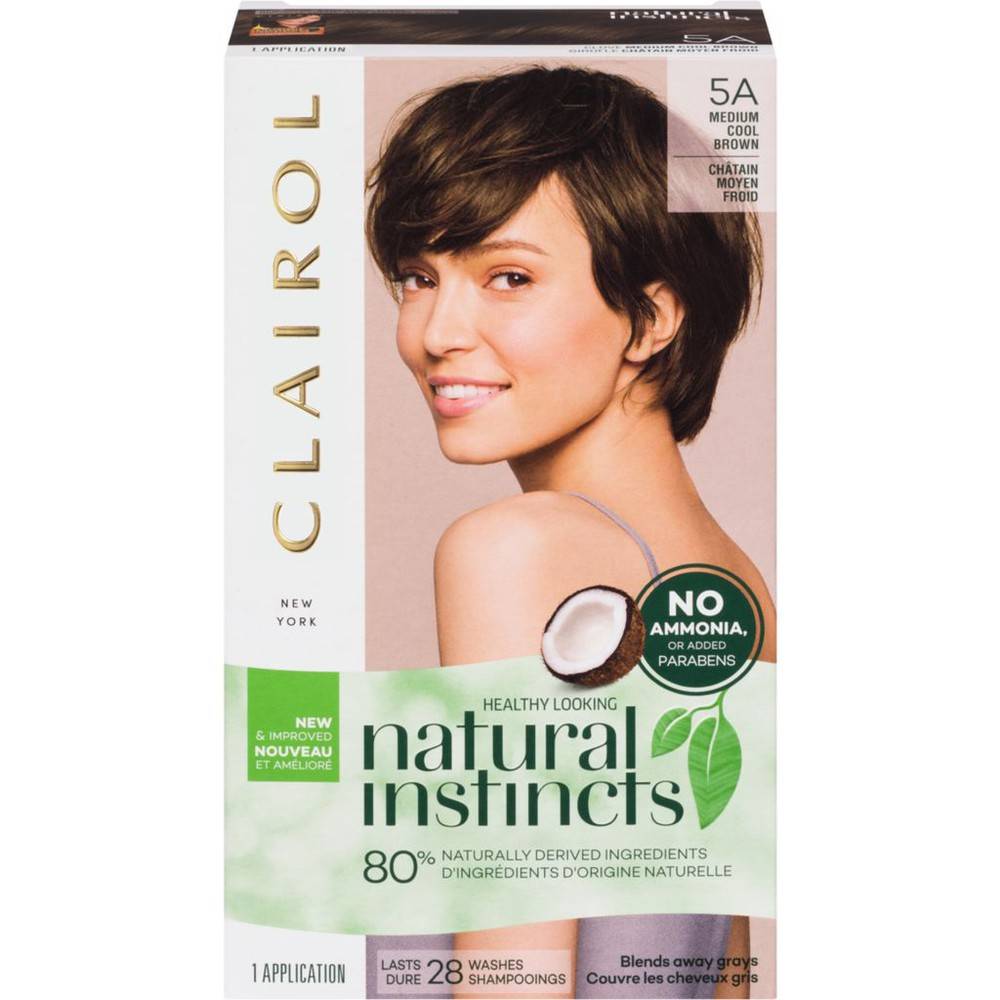 Clairol Natural Instincts, 5a Clove Medium Cool Brown (180 g)