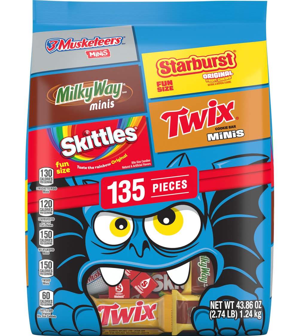3 Musketeers Candies Variety Bag (43.86 oz, 135 ct)