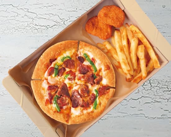 [MY BOX] 炭火焼 鹿児島県産黒豚ピザ Charcoal-flavored Kagoshima Kurobuta Pizza