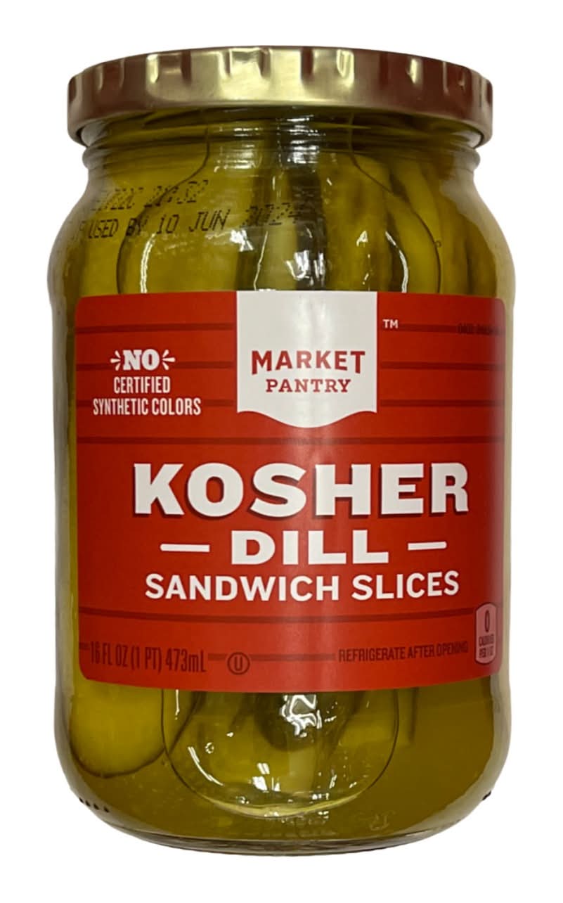 Market Pantry Kosher Dill Sandwich Slices (16 fl oz)
