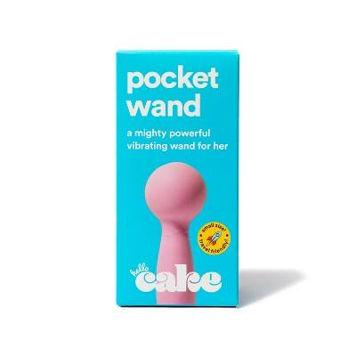 Hello Cake Pocket Mighty Powerfull Vibrating Wand, Pink