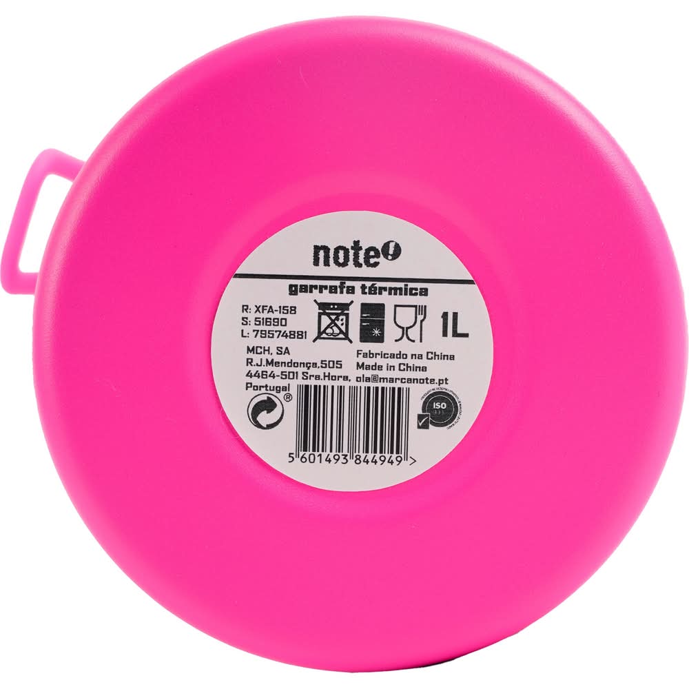 Garrafa Térmica 1 L Xadrez Neon Pink Note
