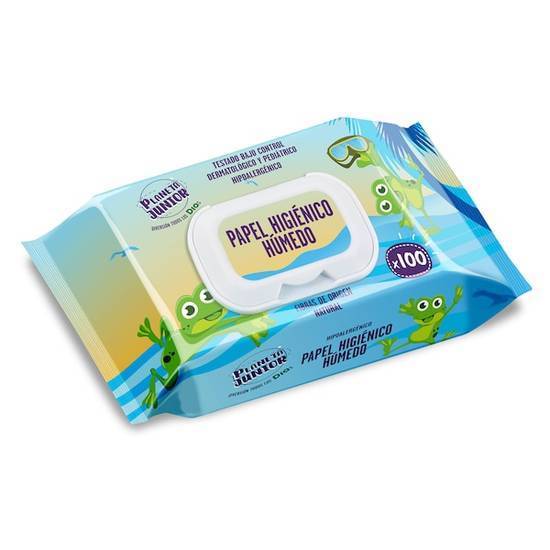 Papel Higiénico Húmedo Planeta Junior Bolsa (100 unidades))