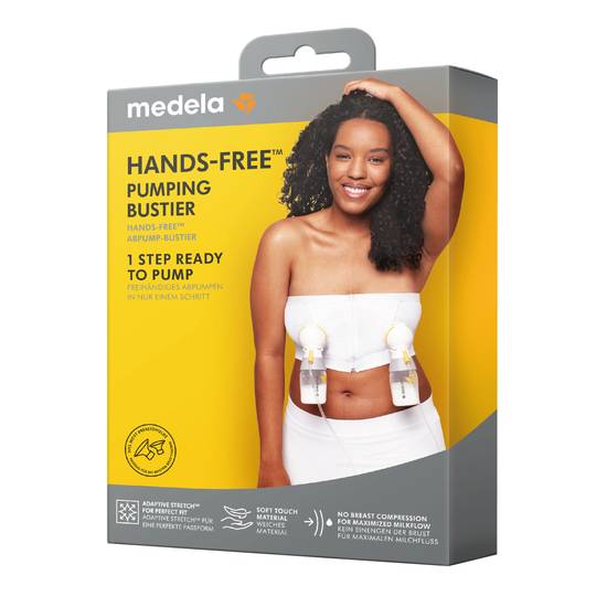 Medela Hands-Free Pumping Bustier ( x-large/white)