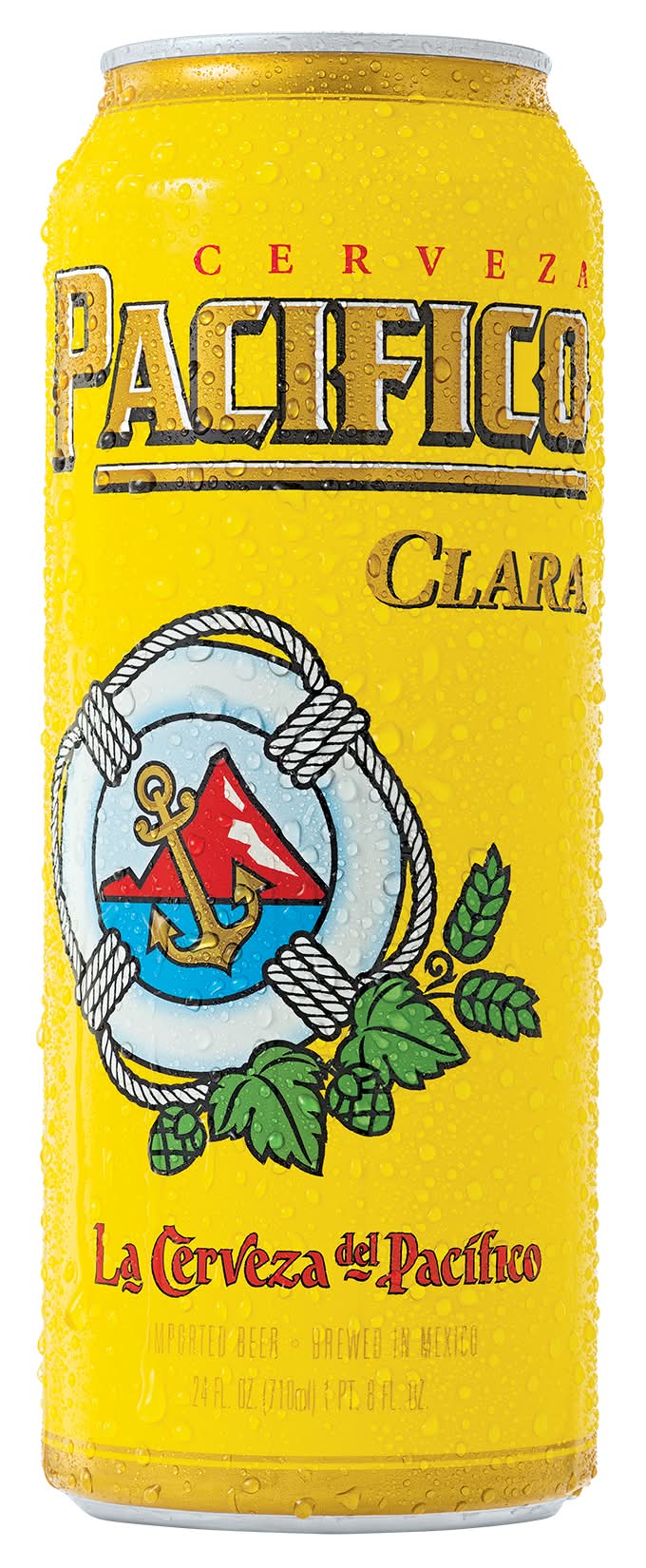 Pacifico Cervez Clara Mexican Lager Imported Beer (24 fl oz)