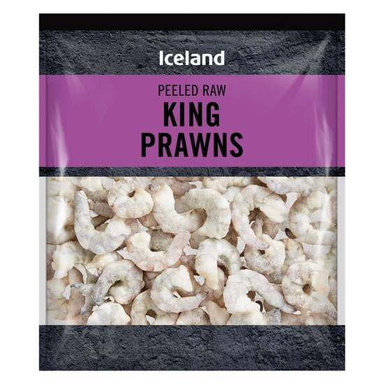Iceland Peeled Raw King Prawns