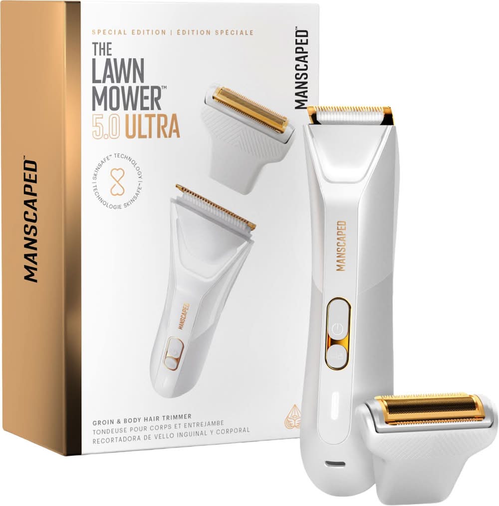 Manscaped - The Lawn Mower 5.0 Ultra Hair Trimmer Essentials Kit - White Hot