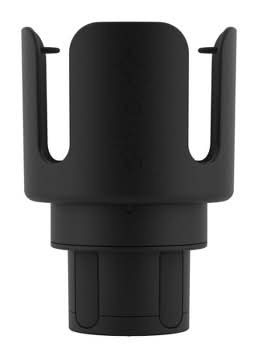 Ello Adjustable Car Cup Adapter, Black