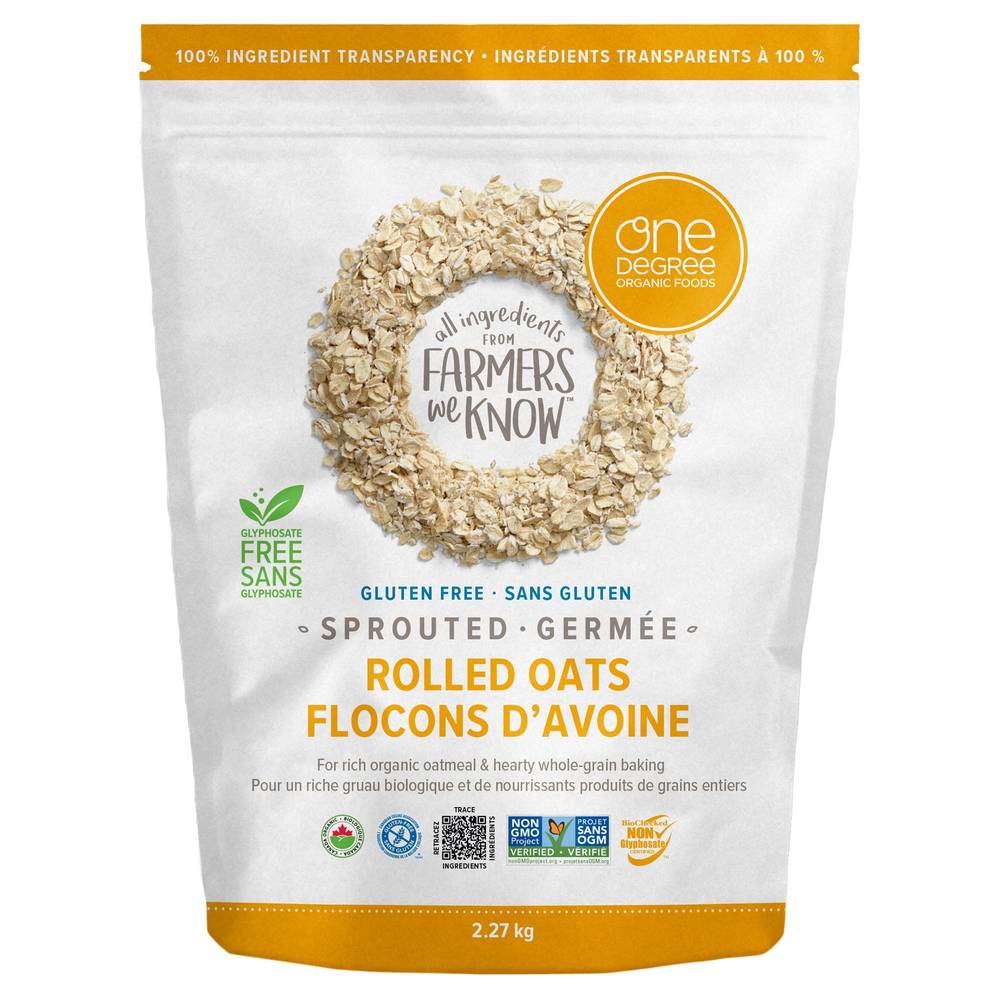 One Degree Organic Sprouted Rolled Oats, 2.27Kg