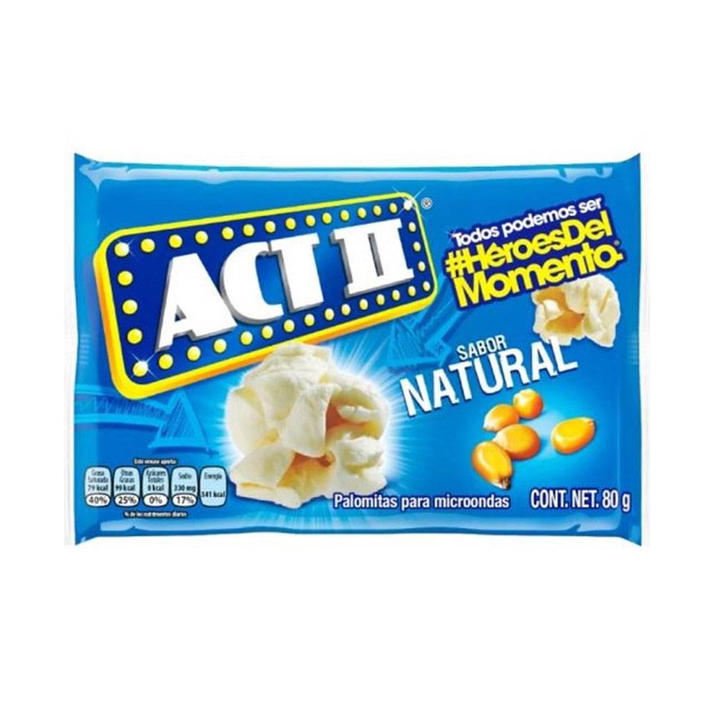 Act II · Palomitas sabor natural (80 g)