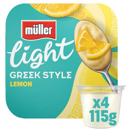 Müller Light Greek Style Luscious Lemon Yogurt 4 x 115g (460g)