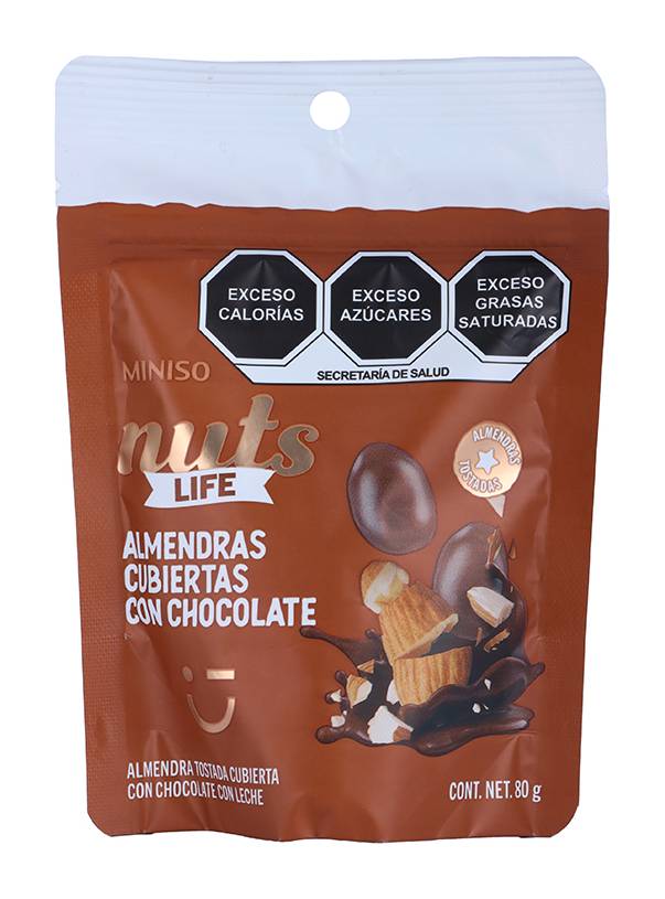 Miniso · Almendras cubiertas con chocolate (80 g)