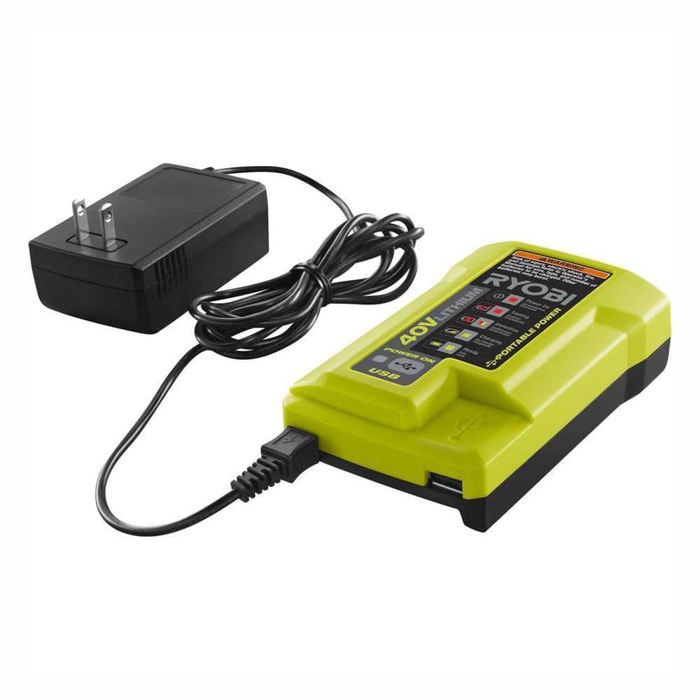 Ryobi 40V Lithium-Ion Charger With Usb Port