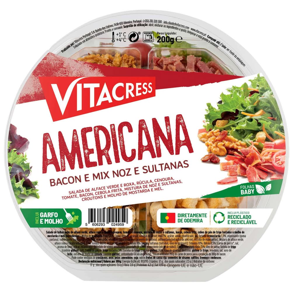 Salada Minute Americana Vitacress (emb. 200 gr)