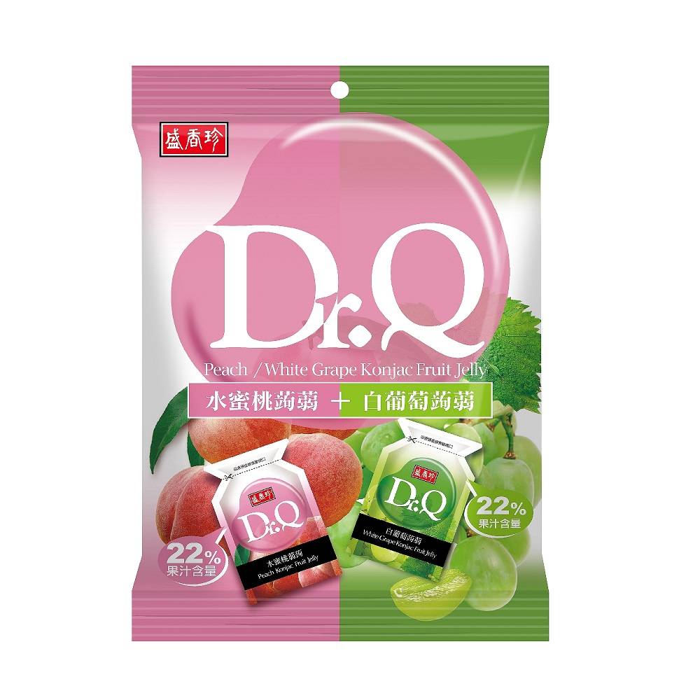 Dr.Q雙味蒟蒻(水蜜桃+白葡萄) <420g克 x 1 x 1Bag包>
