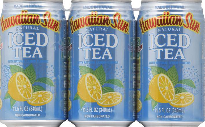 Hawaiian Sun Iced Tea With Lemon (6 x 11.5 fl oz)