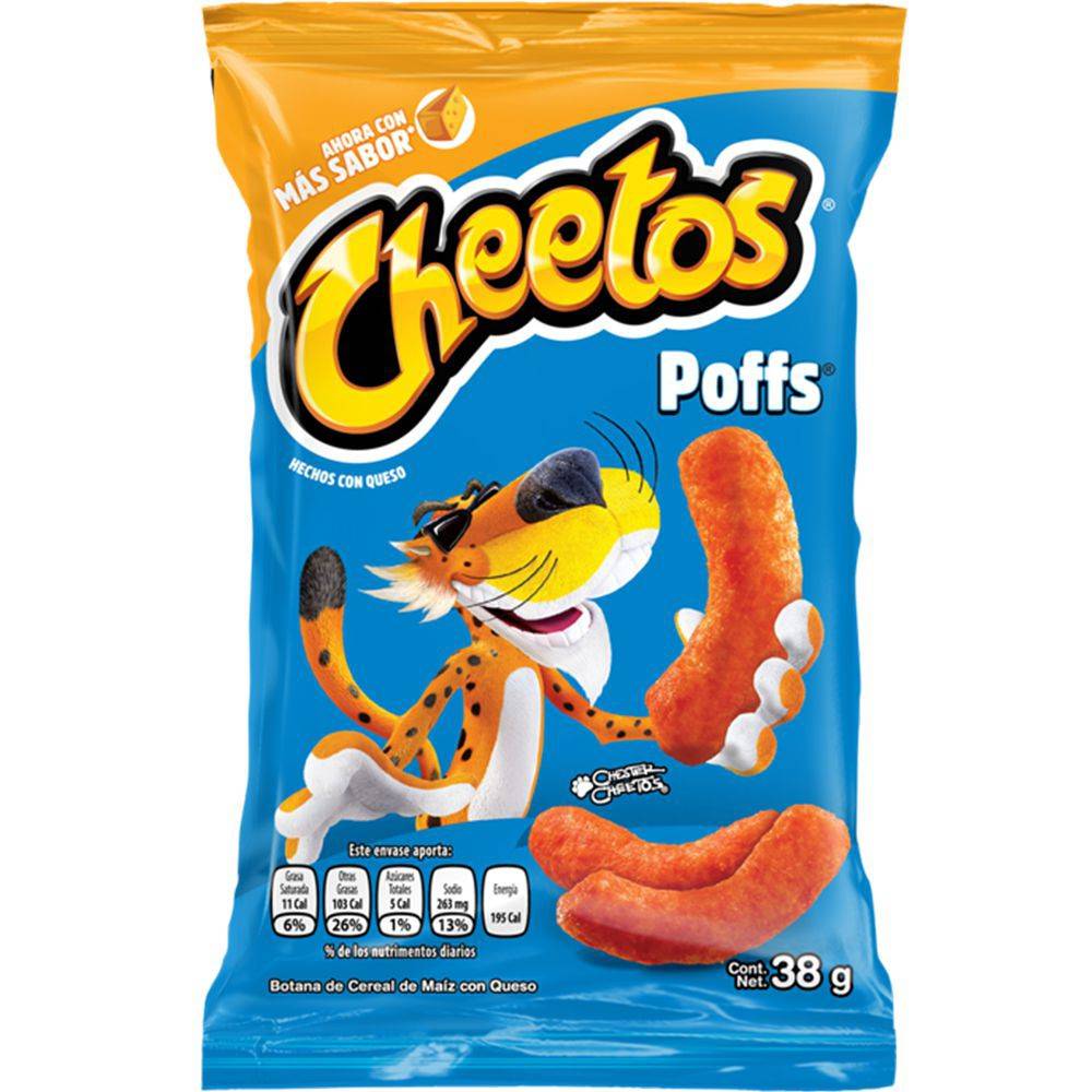 Cheetos · Poffs cereal de maíz sabor queso (38 g)