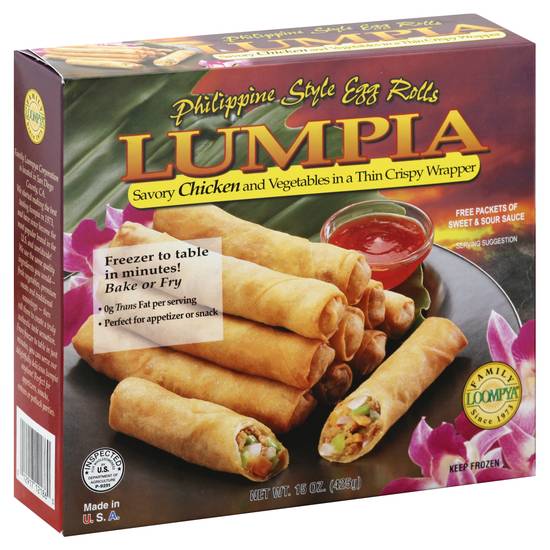 Family Loompya Chicken & Vegetables Crispy Wrapper Lumpia