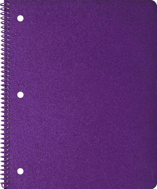 University Of Style Glitter College Rule 80-sheets Notebook (1 notebook)