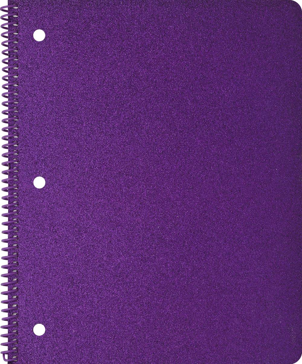 University of Style Glitter College Rule 80-sheets Notebook