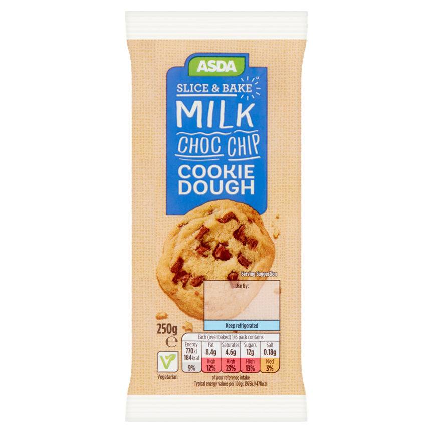 Asda Milk Choc Chip Cookie Dough