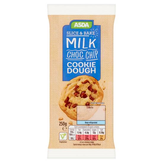 Asda Milk Choc Chip Cookie Dough 250g