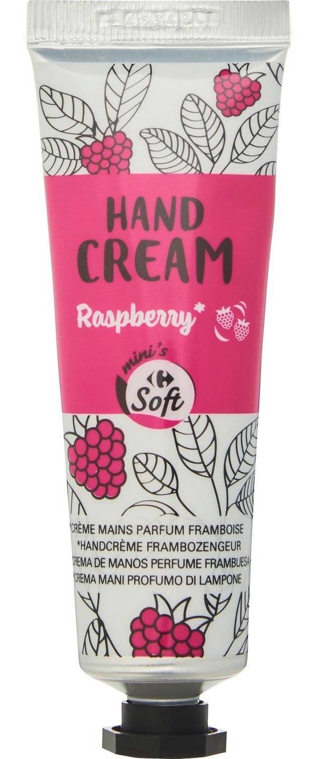 Carrefour Soft - Crème mains parfum framboise (30ml)
