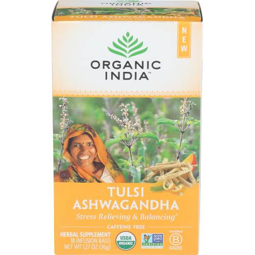 Organic India Organic Tulsi Ashwagandha Tea
