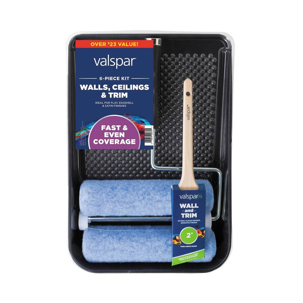 Valspar Walls, Ceilings and Trim 6-Piece Knit Paint Roller Kit | 889905960